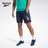 Reebok锐步 健身TSTexturedEpicShort男子短裤五分裤FJ4601 FU2843_蓝色 A/M