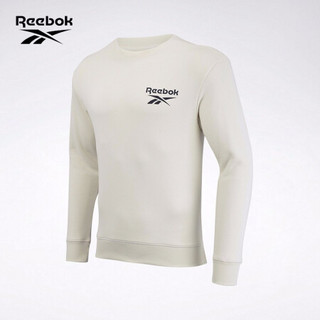 Reebok锐步 运动经典CL X MU VT CREW3男女卫衣长袖T恤套头衫GK0002 GK0007_米白色 A/XL