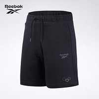 Reebok锐步 运动经典CL SKR SWT ST男女短裤五分裤GL7722 GL7722_黑色 A/XS
