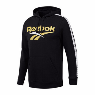 Reebok锐步官方CL V P OTH男子复古休闲连帽卫衣 EB3636_黑色 A/XL