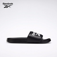 Reebok锐步男女拖鞋 SLIDE情侣沙滩运动休闲凉拖鞋EH0416 EH0667_黑色/白色 43