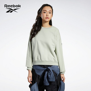 Reebok锐步 运动经典W CL UR SWT CREW女子长袖T恤套头衫 GH3762_灰绿色 A/S