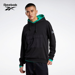 Reebok锐步官方经典CL UR HOODY男女运动连帽卫衣 GH4439_黑色 A/XL