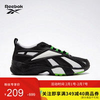 Reebok锐步运动经典INTV 20男女低帮复古老爹鞋 FX2135_黑色/白色/绿色 40.5