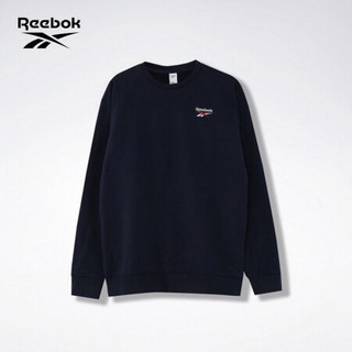 Reebok锐步 运动经典CL PVT SWT CREW男女长袖T恤套头衫 GJ3656_深蓝色 A3XL