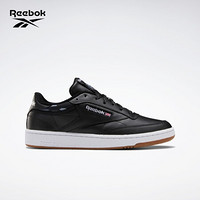 Reebok锐步官方CLUB C低帮潮流百搭鞋男女板鞋小白鞋板鞋REEMOJI FZ1281_黑色/酷影灰/冷淡灰 43