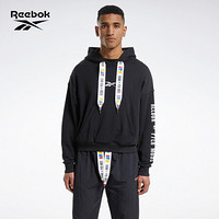 Reebok锐步 运动经典RCPM HOODIED SWEATSHIRT男女连帽卫衣 GF7197_黑色 A/2XL