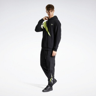 Reebok锐步 运动经典CL PVT SWT HOOD男女休闲带帽衫 GP4784_黑色 A/XL