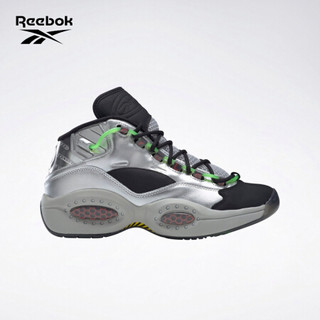 Reebok 锐步 运动经典QUESTION MID男女中帮篮球鞋 FW7548_银色./黑色/浅猩红 43