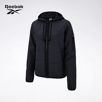 Reebok锐步男子短款连帽棉服保暖加厚冬季新款 GQ4936_黑色 A/XL