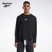 Reebok锐步 运动经典RCPM LONGSLEEVE男女长袖卫衣 GF7191_黑色 A/XL