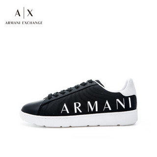 阿玛尼ARMANI EXCHANGE21春夏AX男士休闲鞋 XUX084-XV289 BLACK-N642黑色 8