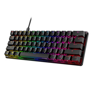 HYPERX Alloy Origins 60 61键 有线机械键盘 黑色 HyperX红轴 RGB