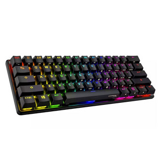 HYPERX Alloy Origins 60 61键 有线机械键盘 黑色 HyperX红轴 RGB