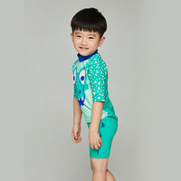 SPEEDO 速比涛 婴幼儿小恐龙分体泳衣套装可爱分体抗氯水陆两用 812402D823 绿色 5