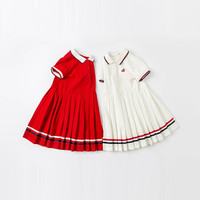 戴维贝拉kids女童连衣裙 白色 120cm（建议身高110-120cm）