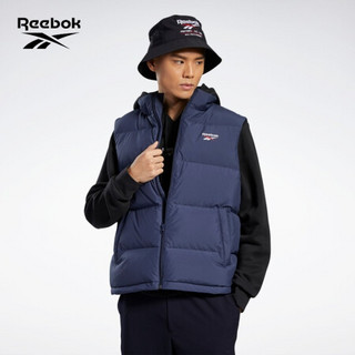 Reebok锐步 运动经典CL VT DOWN VEST男子马甲背心 GE1918_深蓝色 A/2XL