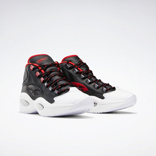 Reebok 锐步 Question Mid Iverson Harden三方联名款 中性篮球鞋 FZ1365 黑色/红色 36