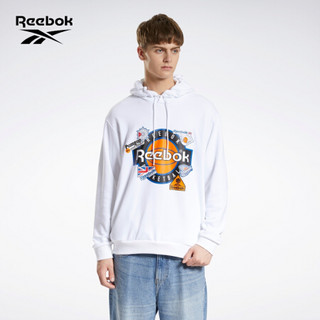 Reebok锐步 运动经典CL DE BB HOODIE男女连帽卫衣 GV0283_白色 A/L