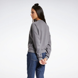 Reebok锐步 运动经典SWEATSHIRTS女子套头衫 H25144_深灰色 A/M