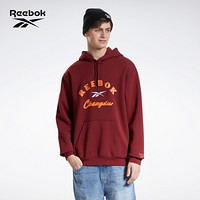 Reebok锐步官方 男女连帽卫衣 DEAL成都 脸谱图案 GV0281_酒红色 A2XL