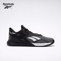 Reebok锐步运动Nano X 女子低帮运动健身 训练鞋 EF7488_黑色/白色 40