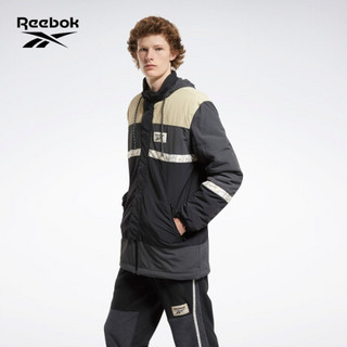 Reebok锐步 运动经典CL GP WE JACKET男子羽绒服 FT9463_黑色/土黄色 A/M