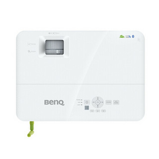 明基（BenQ）智能投影仪办公商务 家用高清高亮U盘直读无线WiFi手机同屏投影机 E590 官方标配 +120英寸电动遥控幕