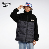 Reebok锐步 运动经典CL LODGE FL DOWN JKT男女羽绒服 GE1957_黑色/深灰色 A/XS