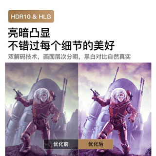 优派4K投影仪家用超高清高亮HDR10家庭影院投影机（低延迟，四向校正） PJB704K 标配+100寸电动拉线幕+免费安装