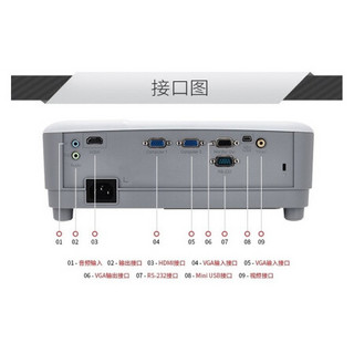 优派投影投影仪办公 家用会议室高清办公室商务商用教学桌面投影 TB4024 标配+吊架+120寸电动遥控幕布