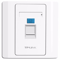 TP-LINK  86型工程级电脑光纤宽带网线网络墙壁插座开关空板 单套版（面板+模块）