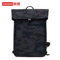 Lenovo 联想 笔记本电脑包双肩包14/15.6英寸原装游戏本背包 时尚防泼水防盗旅行背包书包 黑色