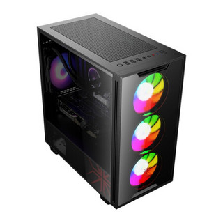联想(Lenovo)异能者Ba RYZEN AMD水冷游戏台式电脑主机（R5-3600/B550/16G/512G/RTX2060S)黑
