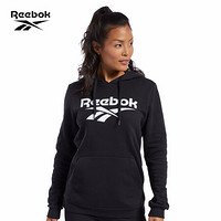 Reebok锐步官方 运动经典 CL F VECTOR HOODIE 女子休闲连帽卫衣 GJR55 FK2772_黑色 A/S