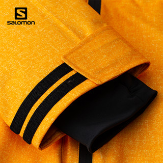 萨洛蒙（Salomon）男款 户外休闲保暖连帽棉服外套 DENIM AOP JKT 黄色202004 L