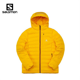 萨洛蒙（Salomon）男女款 户外运动休闲防泼水轻薄保暖舒适羽绒服 CN HALO DOWN 黄色 201020 S