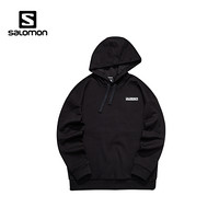 萨洛蒙（Salomon）男女款 户外运动舒适保暖连帽休闲穿搭卫衣 GRAPHIC HOODIE 黑色 206017 L