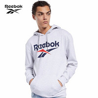 Reebok锐步运动CL F VECTOR HOODIE男子连帽卫衣 FK2662_中麻灰色 S