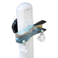 拓兴银粉烤漆加厚双杠回转白板架 活动白板支架式可伸缩白板架子 白板展示架 120CM至200CM可拉伸通用加厚架