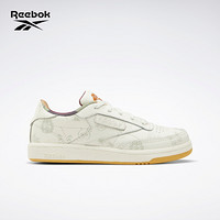 Reebok锐步 新年运动经典CLUB C 85功夫熊猫小童低帮休闲鞋板鞋小白鞋 H01204_白色/灰色 31