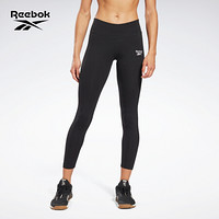 Reebok锐步 运动健身RI Cotton Legging女子休闲紧身裤 GL2557_黑色 A/S