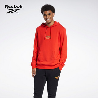 Reebok锐步 新年中国红运动经典KFP HOODIE功夫熊猫男女连帽卫衣 H18402_红色 A/S