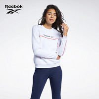 Reebok锐步 运动经典CL F LINEAR CREW FL女子长袖T恤套头衫 GJ4915_浅灰色 A/XL