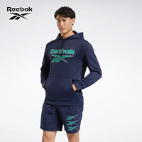Reebok锐步 运动健身 Holiday Pack Sweatshir t男子连帽卫衣 FU2952_藏蓝色 A/XL