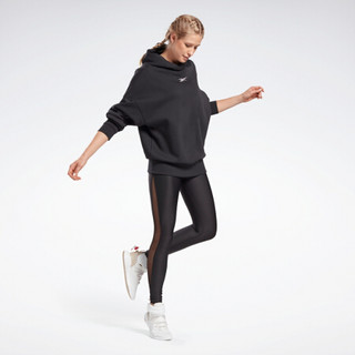 Reebok锐步 运动健身SR Oversized Hoodie女子连帽卫衣 GM9071_黑色 A/M