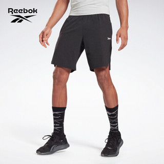 Reebok锐步 运动健身 TS Epic Short 男子短裤五分裤 GJ6321_深灰色 A/XL