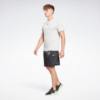 Reebok 锐步 WOR MELANGE SS TEE 男子运动T恤 GJ0702 浅灰色 L