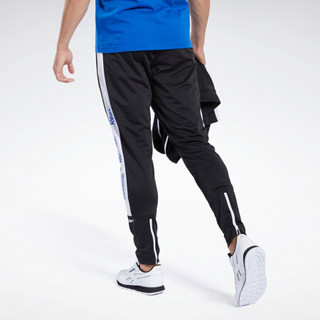 Reebok锐步 运动健身TE LINEAR LOGO TRACK PANT男子长裤 FK6136_黑色 2XL