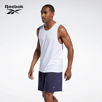 Reebok锐步 运动健身LM Mind Body Tank莱美男子运动背心 GN5990_白色 A/L